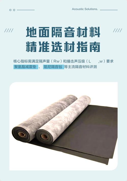 地面隔音材料精準(zhǔn)選材指南